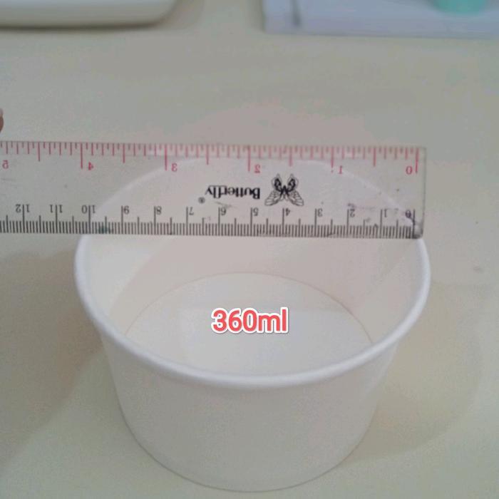 Paper Bowl + tutup tempat bakso mie Kertas