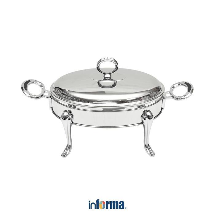 Informa Appetite 1.6 ltr Penghangat Makanan Ellipse Chinese Food Warmer Wadah Sajian Prasmanan
