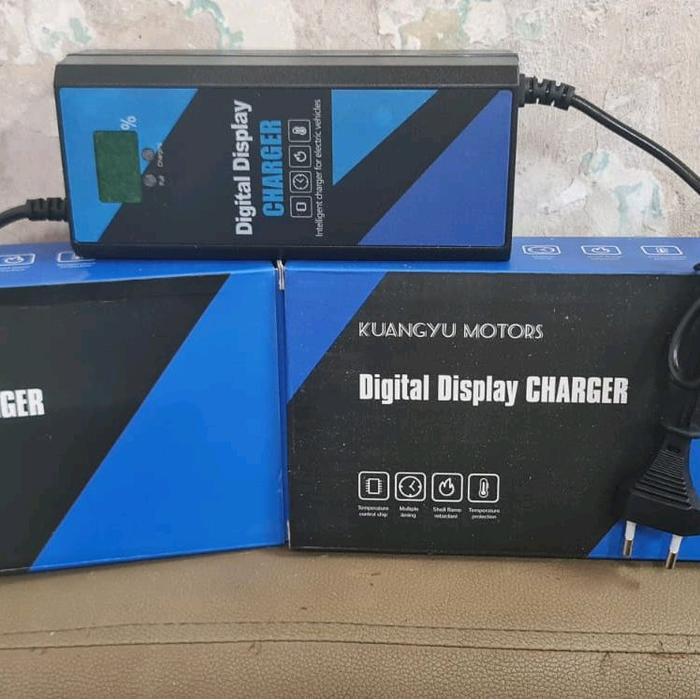 CHARGER SEPEDA LISTRIK DIGITAL UNIVERSAL 48V - 12 AH/ ADAPTOR CHARGER SEPEDA LISTRIK 48V-12AH