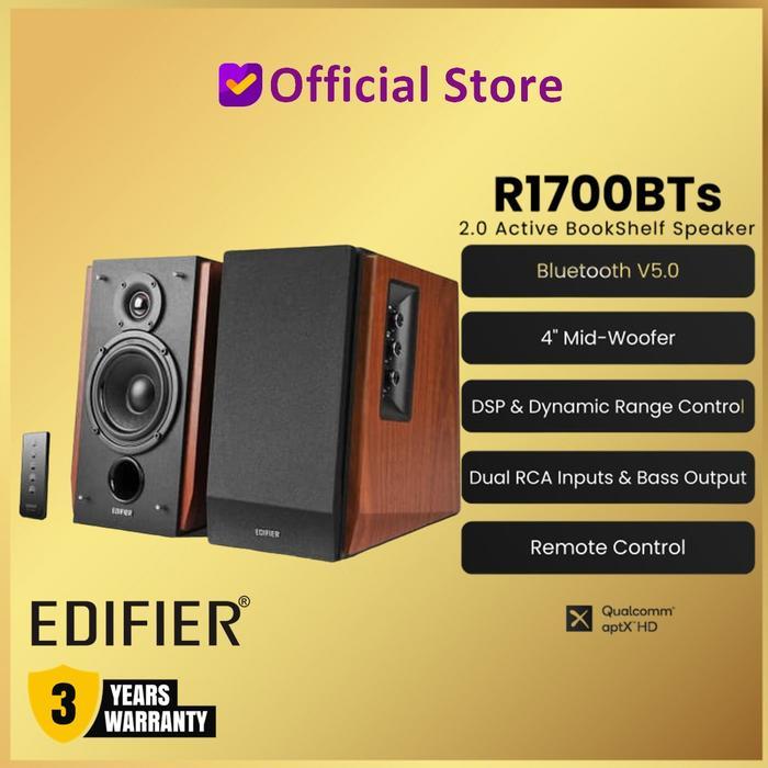 Edifier R1700BTs 2.0 Active BookShelf Speaker R1700 BTs R 1700 BTs 1700BTs