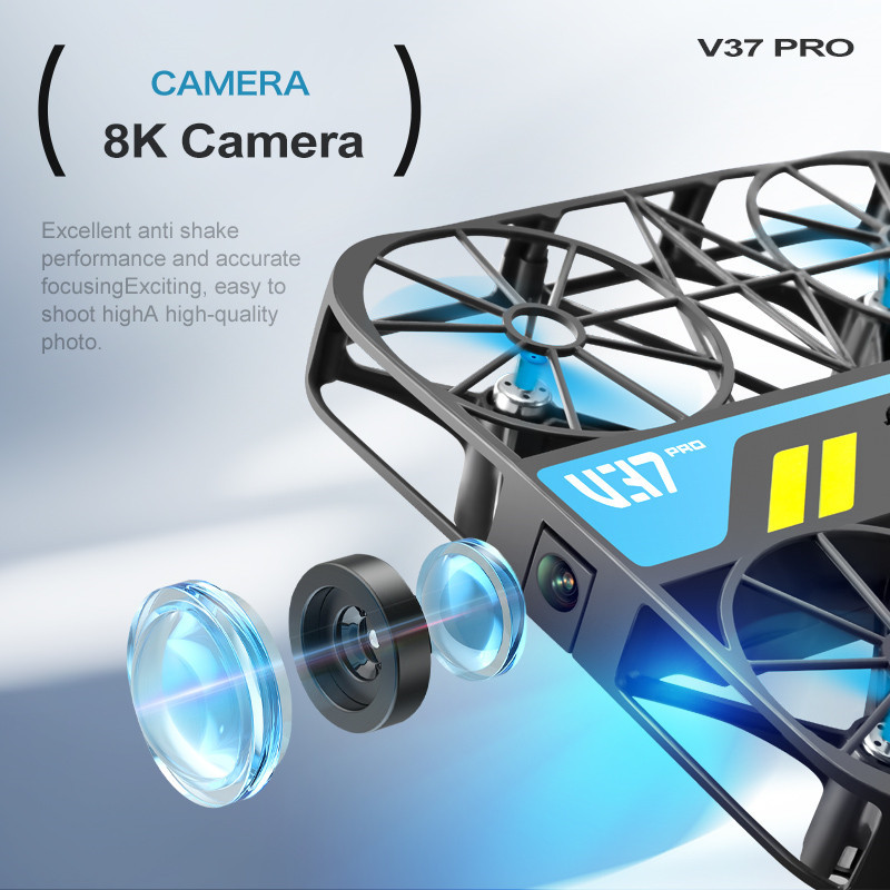 4DRC V37 8K Drone WIFI FPV Drones with Camera HD 4k Pocket Remote Control Helicopter RC Plane