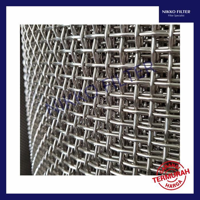 Wiremesh 4 Saringan SS 304 1M / Ayakan Screen Wire Mesh Stainless 4