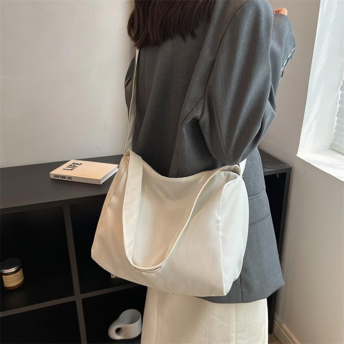 Tas Minimalis Wanita Tas Selempang Shoulder Bag Neon Colour Zipper Shoulder Bag 1122-3 Canvas Wanita