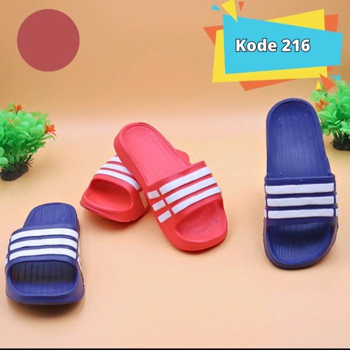 Sandal Slop Full Karet Sendal Remaja Laki-Laki Kekinian Terlaris