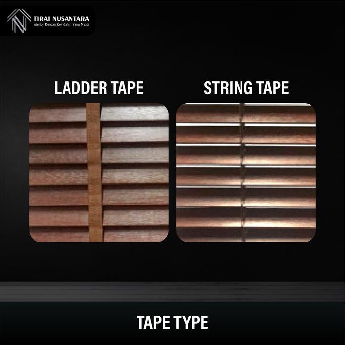 "New" [PROMO TERMURAH] KREY / TIRAI / GORDEN JENDELA KAYU WOODEN BLIND