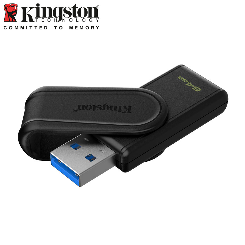 Kingston DataTraveler Exodia S USB 3.2 Flash Drive with Swivel Cap in Bold Colors Pendrive Disk 64GB