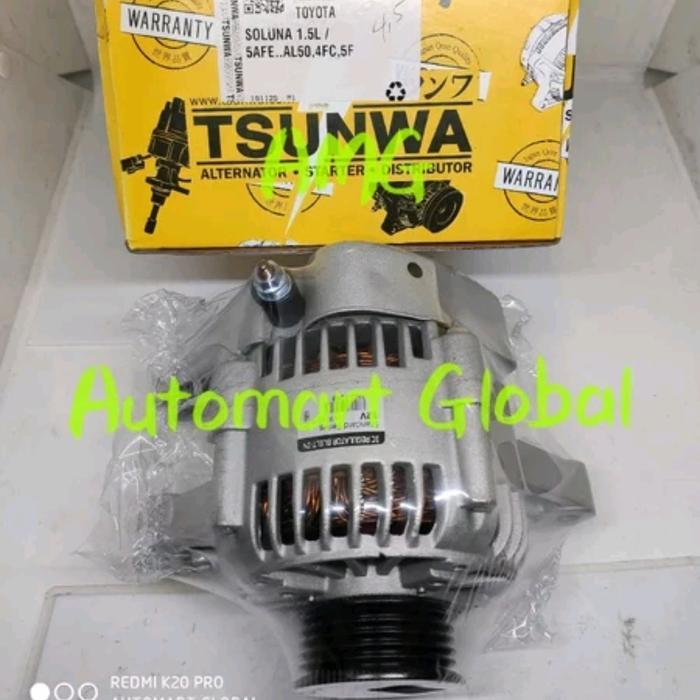dinamo cas Soluna alternator Soluna Vios great body besar 75a 5afe al50 newst