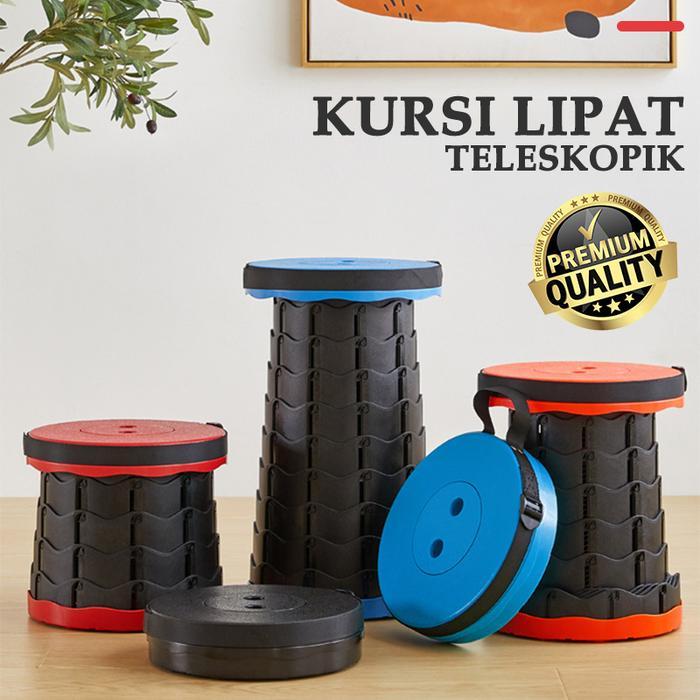 Eiger - Q1A1 Kursi Lipat Teleskopik Lipat Portable Multifungsi Camping Outdoor