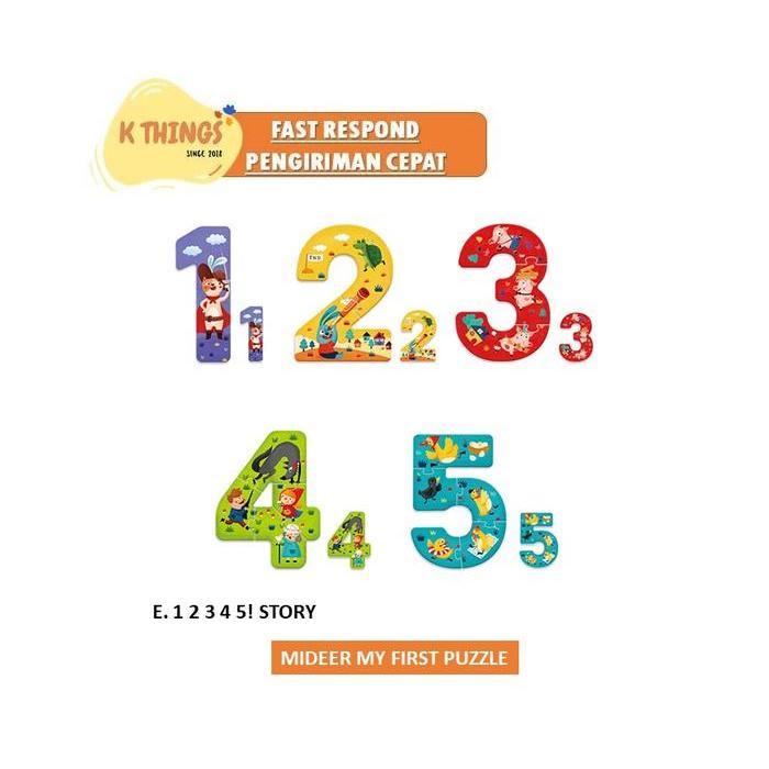 Mideer My First Puzzle Mainan Edukasi Anak 2+ 2Tahun+ Kado Balita #Gratisongkir