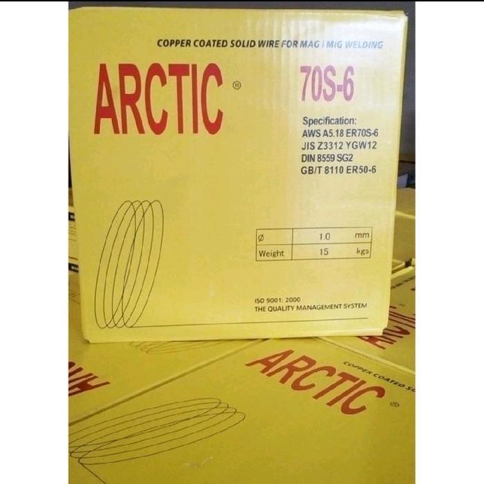 ARTIC Kawat Las Co2 1mm 15kg/Kawat Las Mig Besi 1mm 70S - 6 15kg