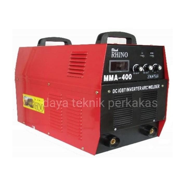 MESIN LAS INVERTER MMA 400 A BLACK RHINO 380V - TRAVOLAS MMA 400 RHINO