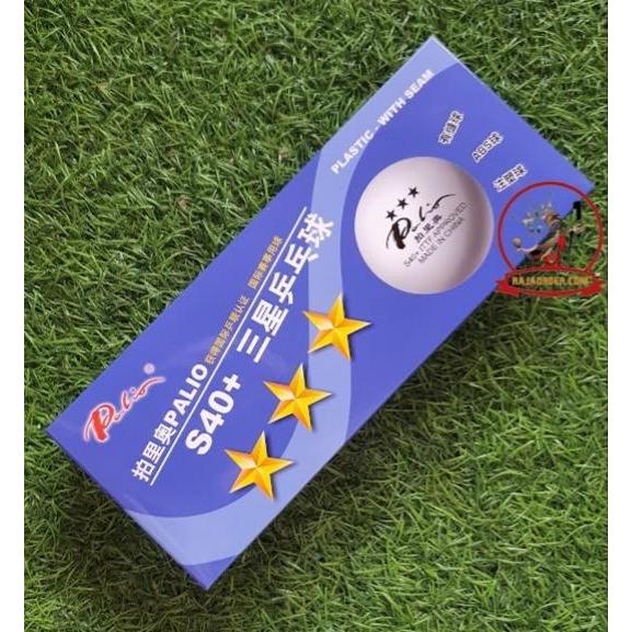 Bola Tenis Meja Bola Pingpong Palio 3 Star 40+ Isi 10
