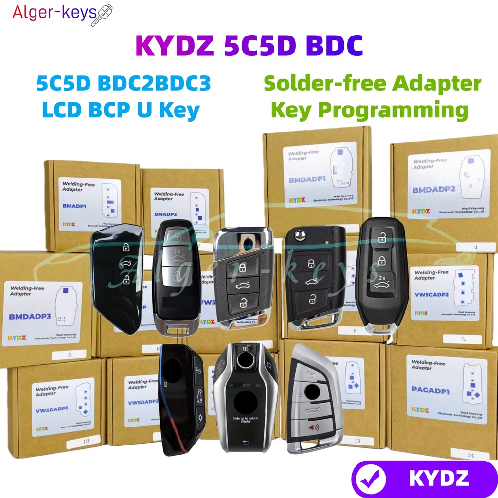 Alger-keys KYDZ MQB 5C 5D MQB49 Reading adapter BDC G Key BCP U Key LCD Key use KYDZ CUBE KYDZ Stone