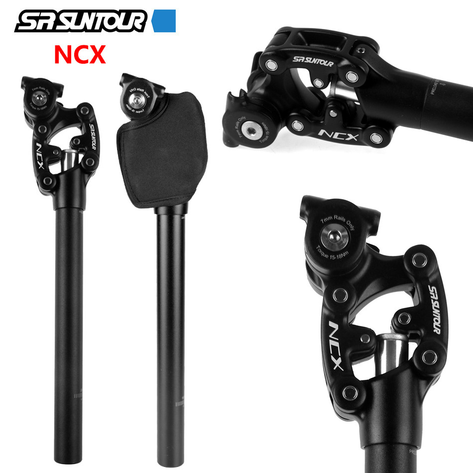 SR SUNTOUR MTB Seat Tube 27.2 Caliber NCX Bicycle Shock Absorber Seatpost CNC Aluminum Alloy High-pe