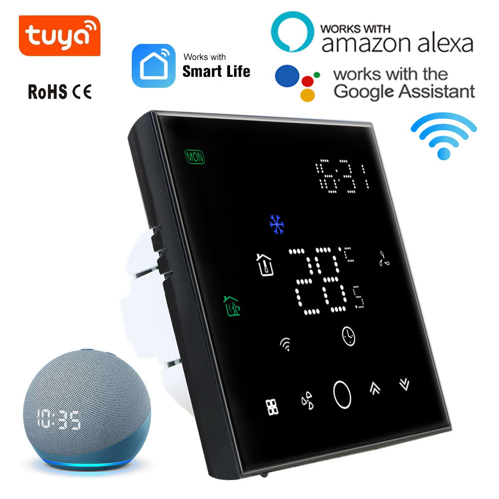 Smart WiFi Thermostat Central Air Conditioner Wireless Temperature Controller 2&4 Pipe Fan Coil Unit