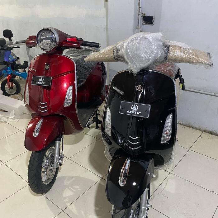 Ready makassar motor listrik sprinter prime model vespa