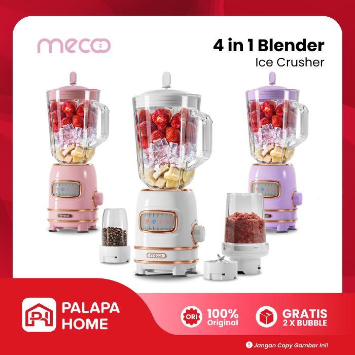 Mecoo Blender Jus Buah Chopper Belender Juicer Mecco Meco Blander 4in1 Pisau Choper Coper