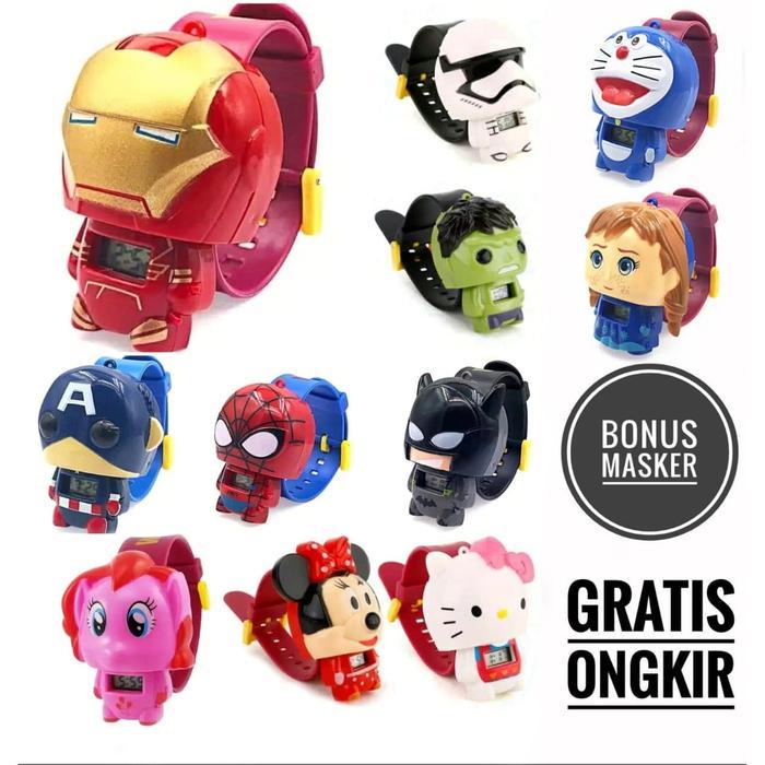 Premium Jam Tangan Anak Laki Laki Karakter / Jam Anak / Jam Karakter Original