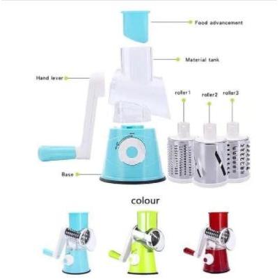 Khusus Gosend Alat Parut Keju Sayuran Buah Round Blades Slicer Putar