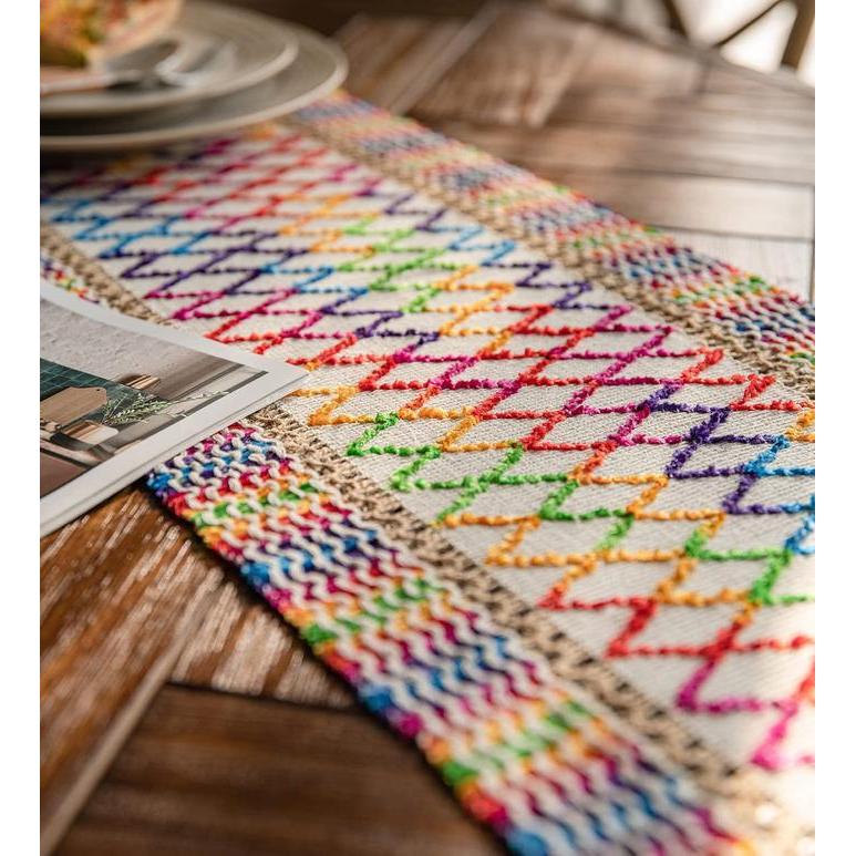 Table Runner Meja Makan Table Runner Premium Rajut