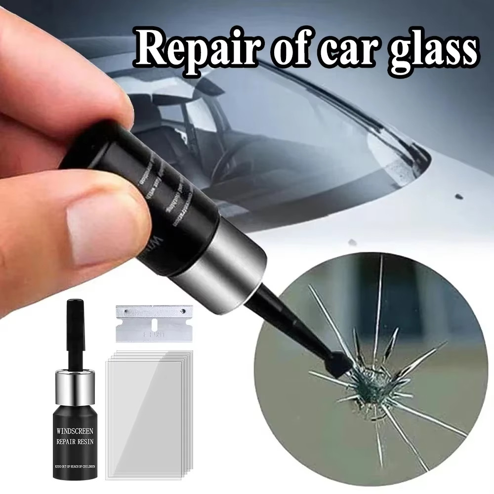 Car Windshield Repair Kit Window Crack Repair Kit Windshield Chip Glass Scratch Remover for Auto
