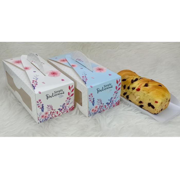 dus kue kotak bolu gulung dus brownies tenteng ukuran 30x12x10 cm