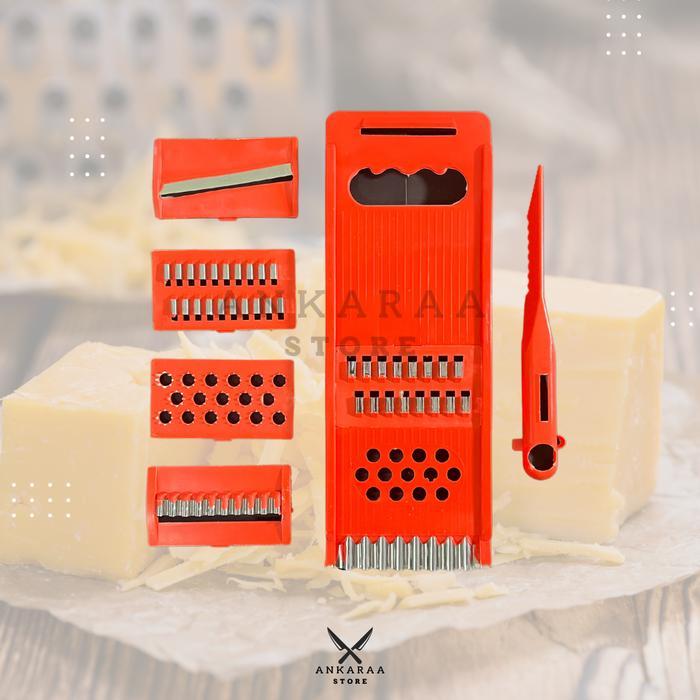 Parutan Multifungsi 8 IN 1 /Parutan Multifungsi Serbaguna Orange / Parutan Serbaguna Alat Besi Pisau