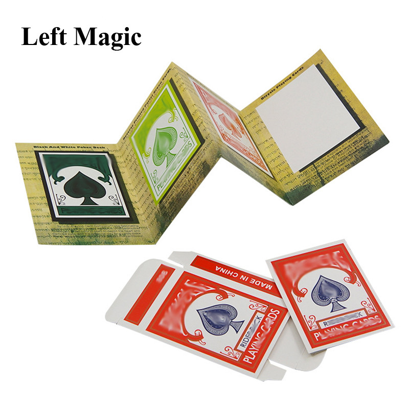 Funny 3D Advertising Magic Tricks Card Deck Appearing Magia Magician Close Up Gimmick Props
