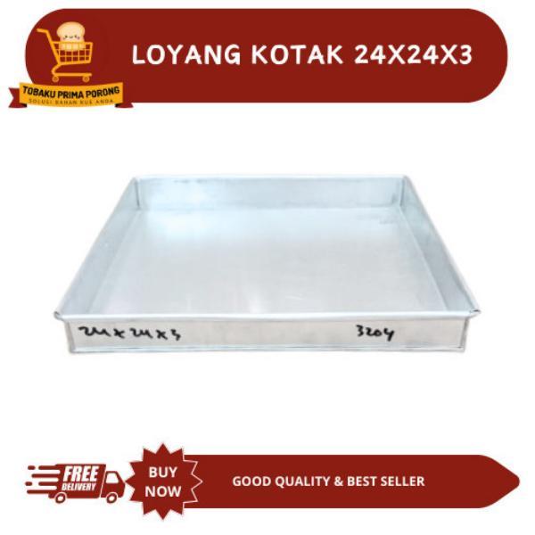 Loyang kotak 24x24x3 - LOYANG KUE