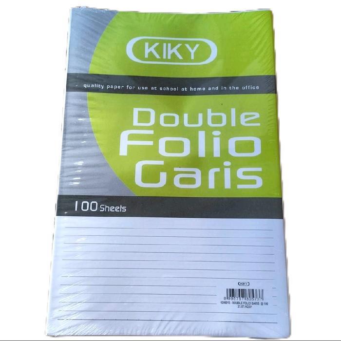 100 Lembar Double Folio Garis Kiky - Folio Kiky