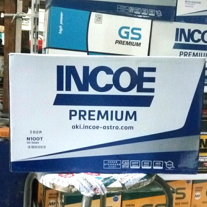 Aki Baterai Deep Cycle 100 AH Solar Panel UPS Accu Basah Incoe N100T