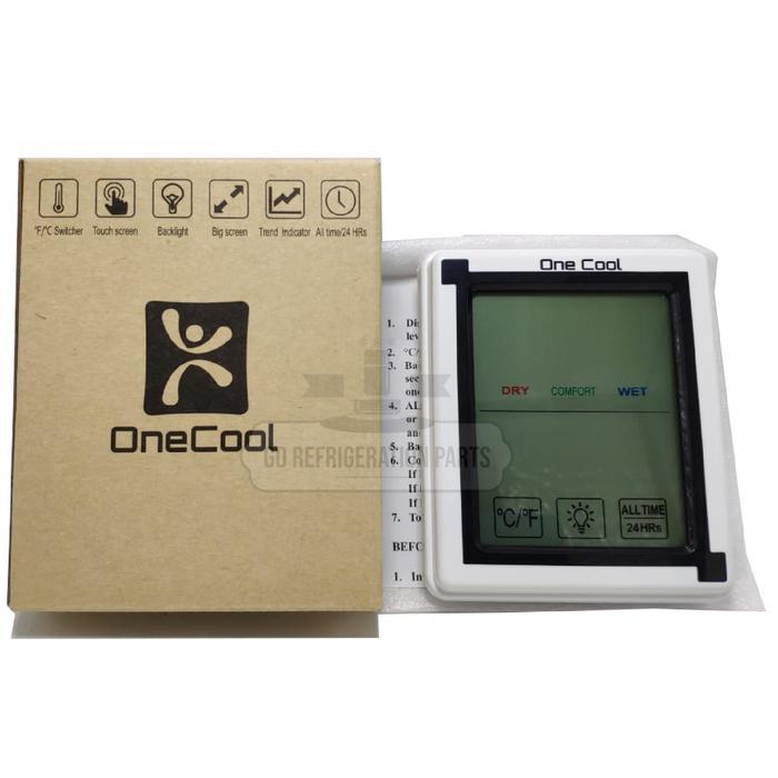 DIGITAL THERMOMETER - THERMO HYGROMETER ONE COOL INDOOR TOUCH SCREEN