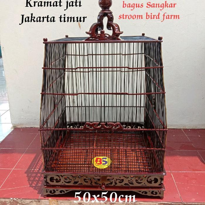 sangkar kotak jati model cungko