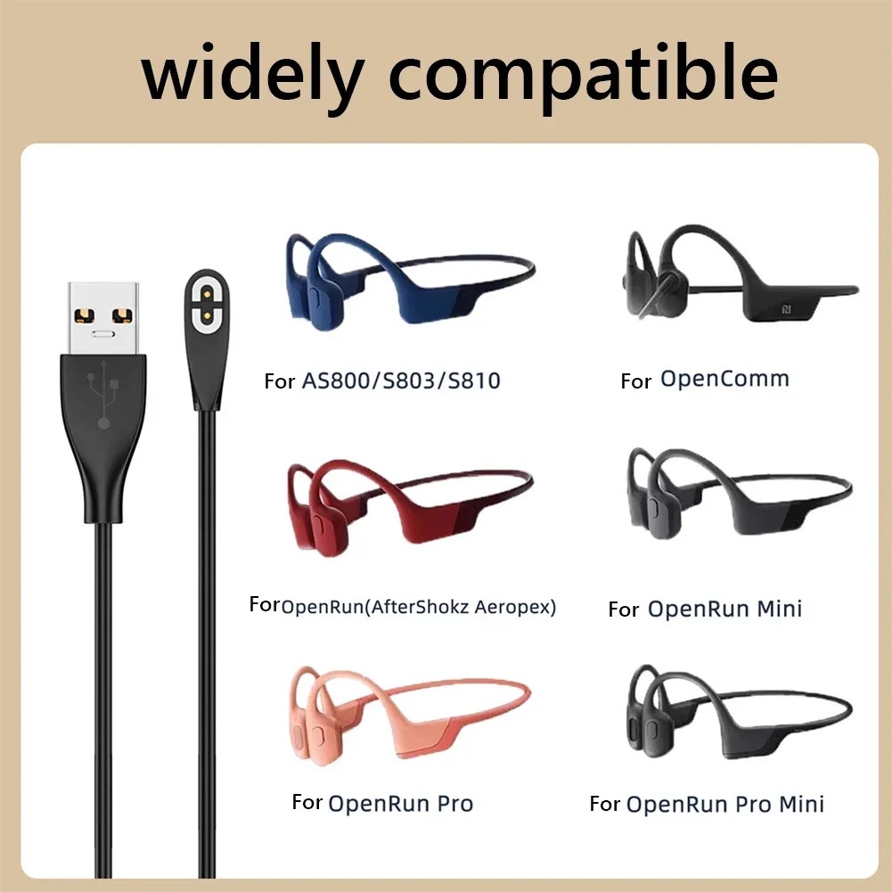 Magnetic Charger USB/Type-C Charging Cable For Shokz OpenRun Air For Aftershokz Aeropex AS800/ S803/