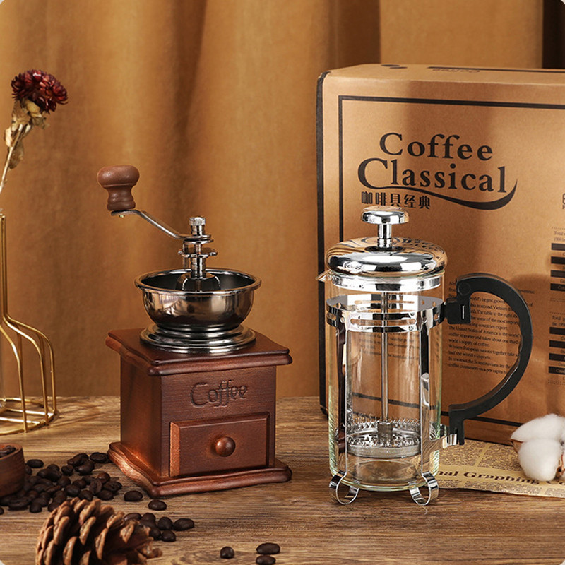 Coffee Pot Coffee Grinder Set Household Coffee Pot Mill Gift Set