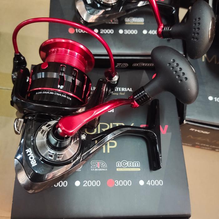 reel ryobi maturity 1000 2000 3000 4000 type sw red merah power handel