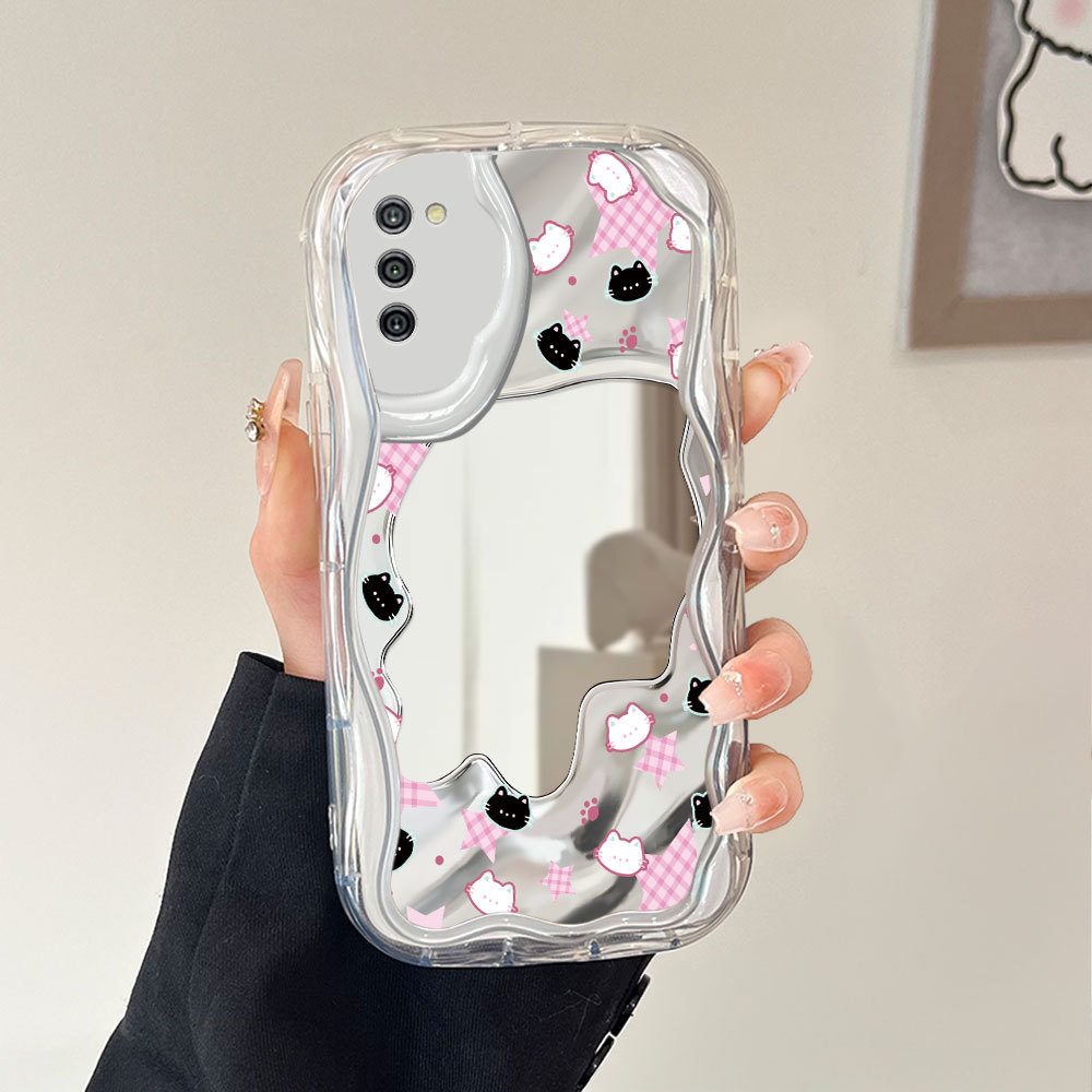 Casing Hp Untuk Compitable With Samsung Galaxy A02S Cermin Softcase Case Phone Kesing Mirror Star Bu