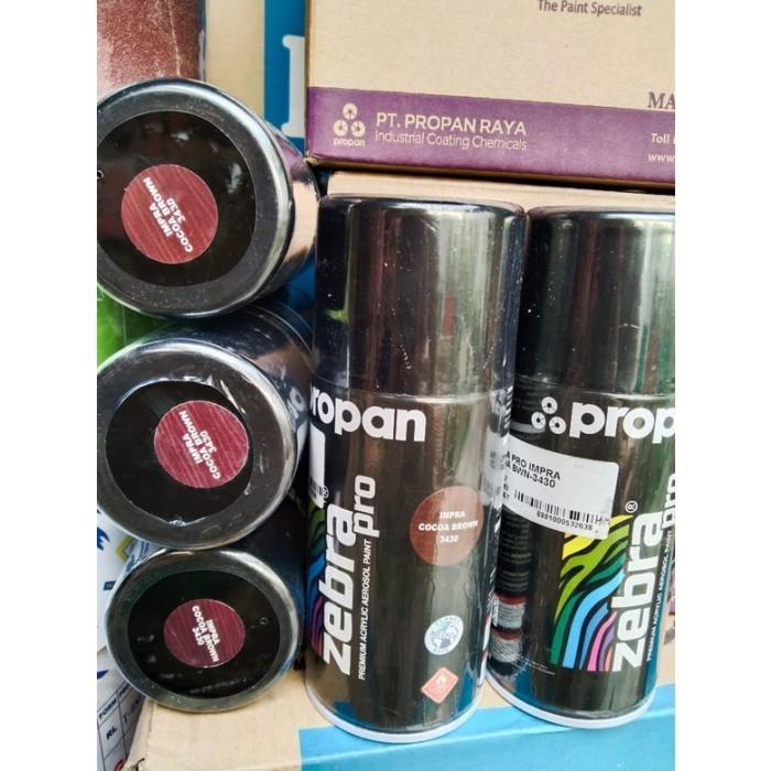 Pilox Cat Motif Kayu Propan Zebra Pro Impra Cocoa Brown 3430 300Ml