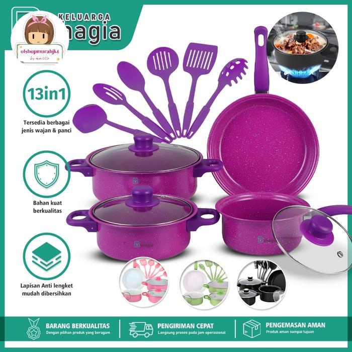 Peralatan masak satu set sudah termasuk teflon