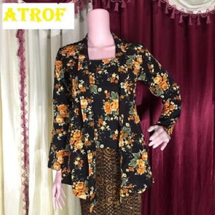 Kebaya Kutu Baru Motif Kembang Batu - Kebaya Kembang Batu /Kebaya Kembang Dewasa / Kebaya Kutubaru