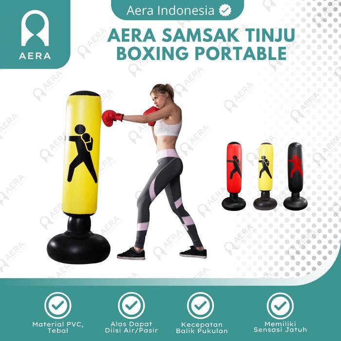 Happyfit - Samsak Tinju Berdiri Samsak Dewasa Standing / Samsak Tinju Portable Bisa Isi Air Atau
