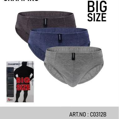 Celana Dalam Pria Celana Dalam Pria Champiro 0312 Big Size (Isi 3Pcs) 3L.4L.5L
