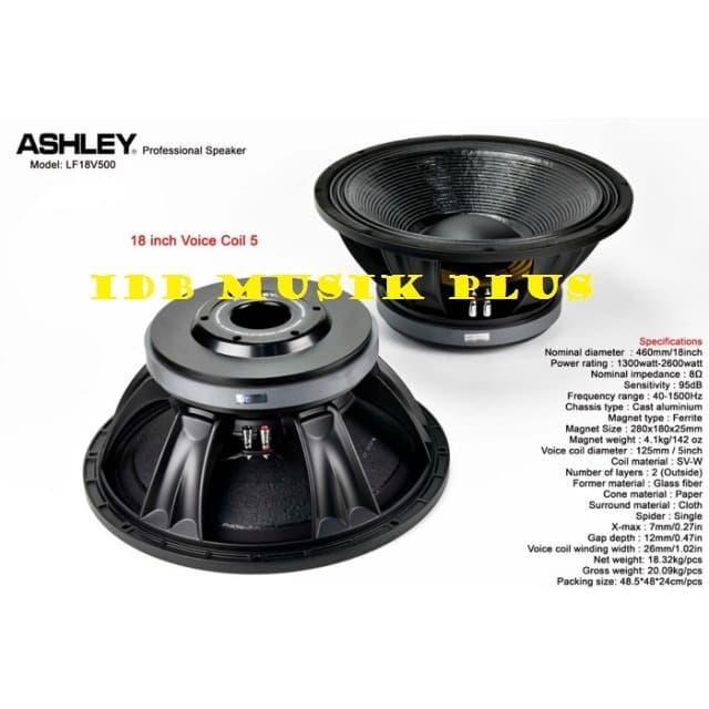 Speaker Component 18 Inch Ashley Lf18V500 Lf18 V500 Original Ashley Terpercaya