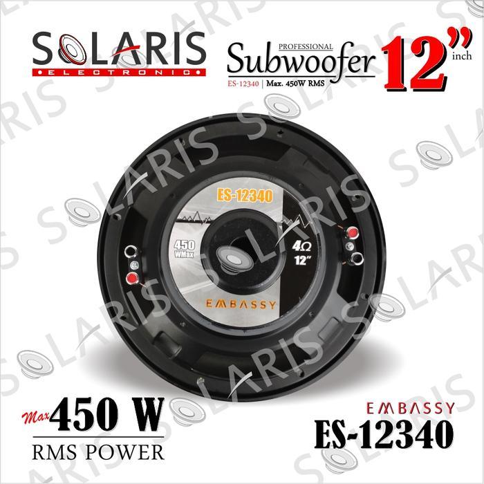 Subwoofer 12 Inch Double Coil 3 Magnet Embassy Es-12340 Terbaik