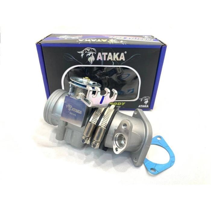 THROTTLE BODY TB DUAL INJECTOR 32-45 MX KING,VIXION,R15 ATAKA RACING.