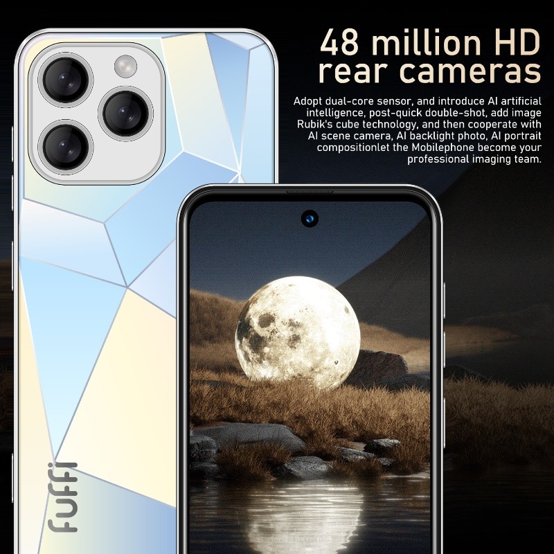 FUFFI Global Vision I16 Pro Smartphone Android 5300mAh 12GB RAM 512G ROM 6.56 Inch 1080x2640HD