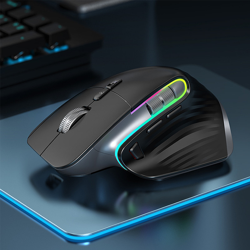 VICTSING M10 2.4G+Bluetooth wireless mouse Rechargeable office business 2.4G Wireless Ergonomic