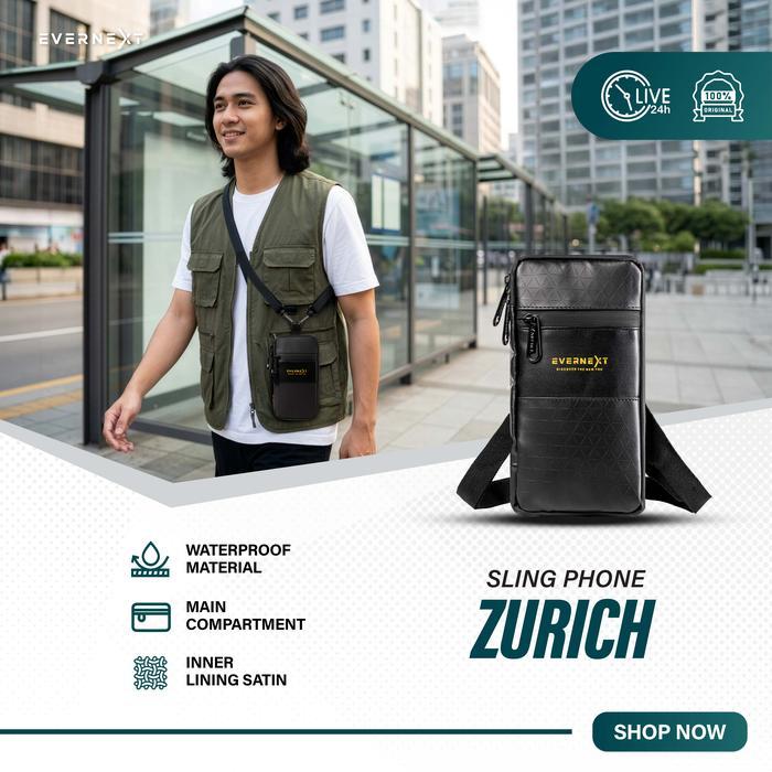 Eiger - Sling Pouch Zurich Pouch Wallet Waterproof Dompet Kartu Anti Air Sling Bag Pouch Pria Wanita