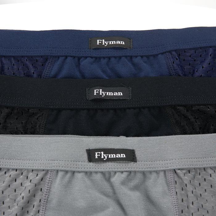 Flyman Celana Dalam Pria Boxer Tencel 3 Pcs Fm 3244