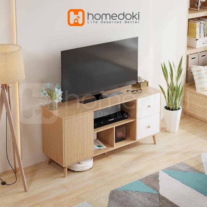 Terbaru Best Quality 100% Original Homedoki Meja Tv/Rak Tv/Lemari Tv/Meja Tv Minimalis/Rak Tv